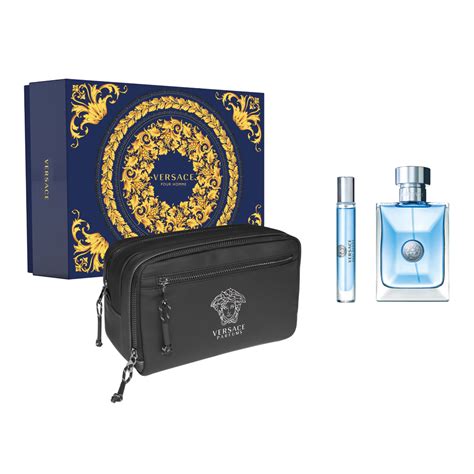 versace pour homme eau de toilette 4-piece gift set|Versace cologne pour homme set.